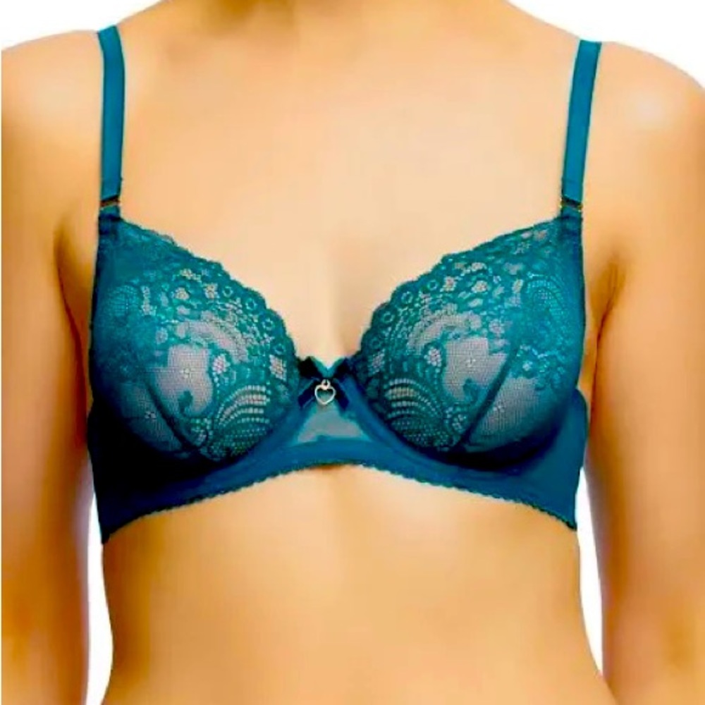 Brand new with tags Dita Von Teese Fiamma bra in corsaire blue
